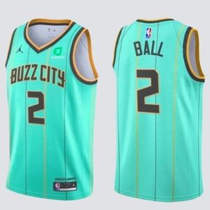 LaMelo Ball #2 Charlotte Hornets 2021 Mint Green City Edition Swingman Jersey